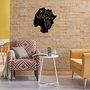 Wallity My Roots Are Gorgeous - 444 Escultura de Pared de Metal Negro
